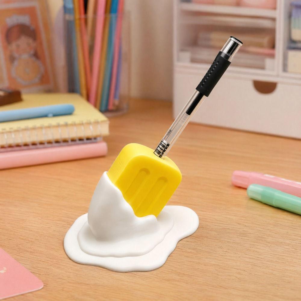 3D Printed Ice Cream Pencil Holder Funny Desktop Ornaments Multi-use Pen Rack Home Desktop