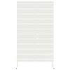 Privacy Screen White 100 x 50 x 180 cm Steel
