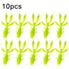10 шт. Плавающая приманка-рачок 6-7,2 см/1,7-2,5 г - TPE, ползающее действие, мягкая приманка для ловли окуня/щуки, конструкция со слотом для крючка без зацепов