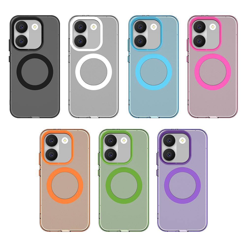 Чехол для Poco X8 Pro Магнитная Беспроводная Зарядка Fundas Оболочка Poco X8 Pro Coque Матовая Полупрозрачная Пластиковая Защитная Крышка для Телефона Poco X8 Pro