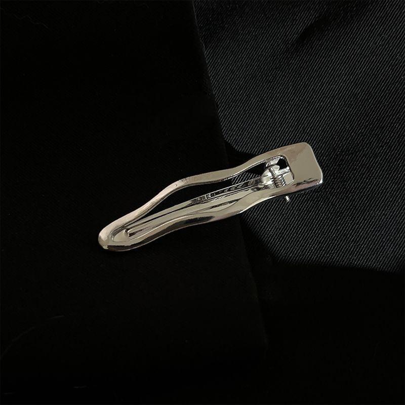 Красивые металлические заколки для волос с покрытием, гладкие, блестящие, волнистые, модные заколки для волос, женские аксессуары для волос