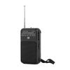 Portable Pointer Radio Handheld AM FM Radio Receiver Built-in Speaker 2 Band Stereo Radio Battery Operated Telescopic Antenna