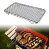 Japanese Barbecue Net Grill Mesh Rack Frying Kitchenware Non Slip Rectangle for Restaurant