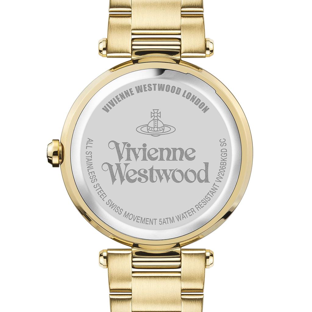 Vivienne Westwood Montague Watch VV206BKGD Women's Black Gold Stainless Steel Case 35mm, Quartz Design