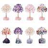 DIY Stone Crafts Fluorite Base Reiki Chakra Feng Shui Trees Crystal Money Tree Potted Plants