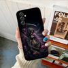 Чехол для телефона Санта Муэрте для Samsung Galaxy A13,A21s,A22,A31,A32,A52,A53,A71,A80,A91 Мягкий черный корпус