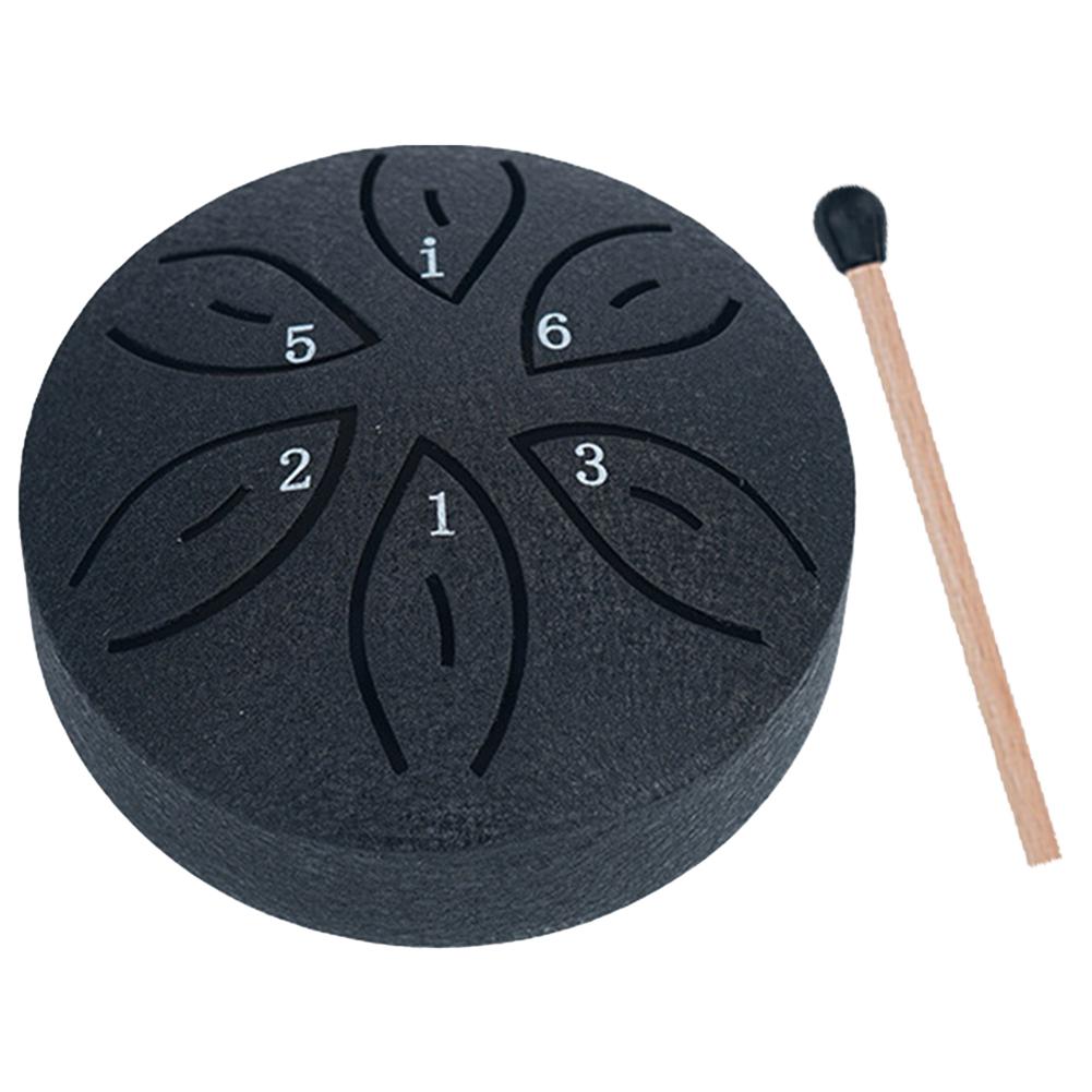 3 Inch 6 Notes Rain Drum for Outside Rain Drum Instrument Mini Handpan Drum Drumstick for Yoga Meditation Unique Relaxation Gift