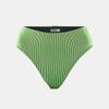 Women's Green Black Striped Swimsuit Bottom