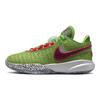 Nike Кроссовки LeBron 20 GS для детей, подарок на Рождество, зеленые, зелено-яблочные, с красным, DQ8646-300