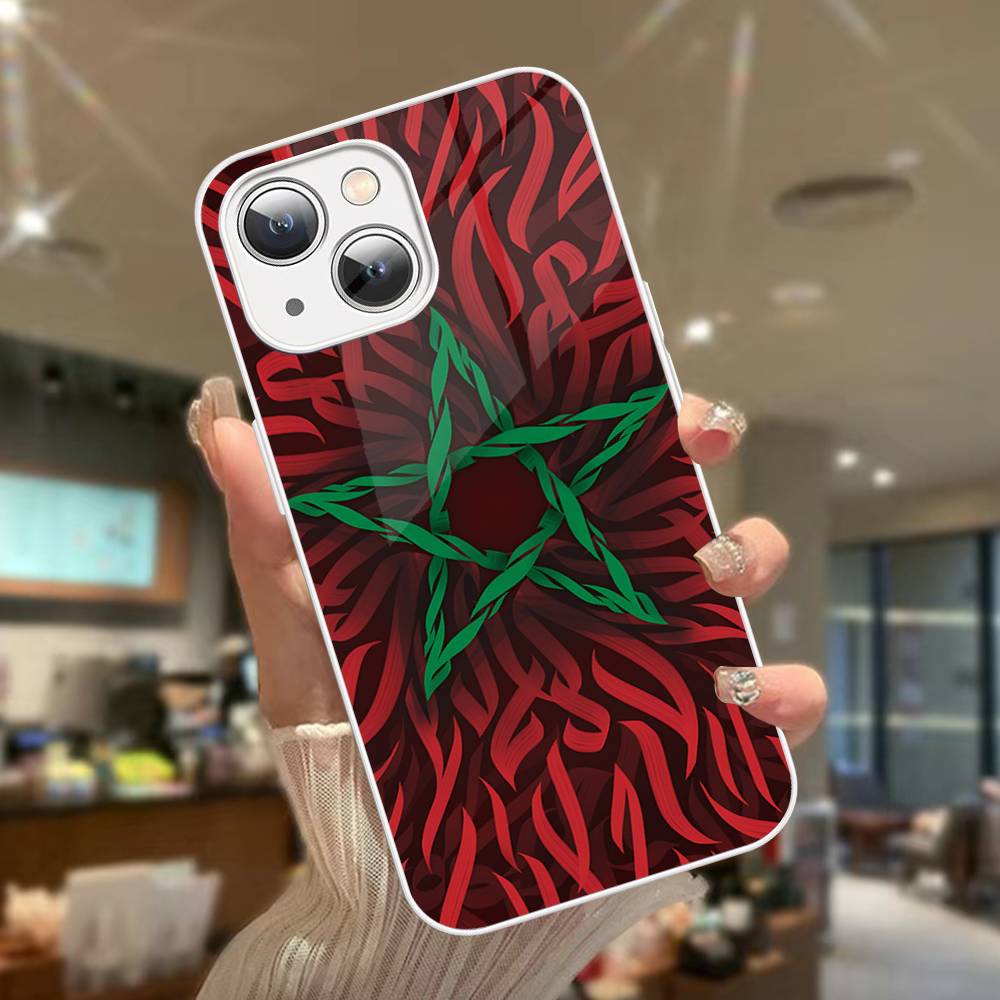 M-Флаг Марокко Для IPhone 14 13 12 Mini 11 Pro XS Max X XR 14 Plus Закаленное Стекло Чехол