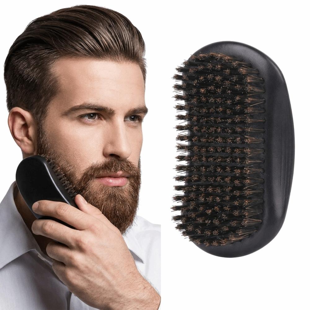 Dense Bristles Boar Bristle Brush Soft Bristles Hair Styling Brush Hairbrush Beard Cleaning
