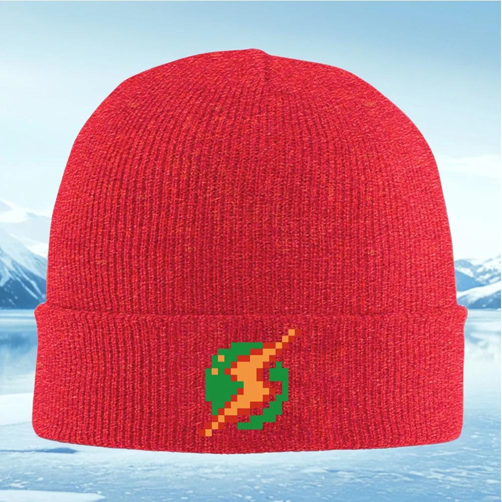 Moose head inside shape H letters Unisex Women Unisex Knitted Hat Beanie Pullover Cap Winter Thermal Warm Christmas Outdoor Cycling
