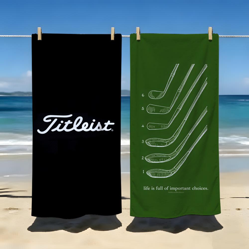 Бренд T-Titleist Полотенце Пляжное одеяло-полотенце Для путешествий Спортзал Душ Роскошное Легкое Кемпинг Бассейн горячий