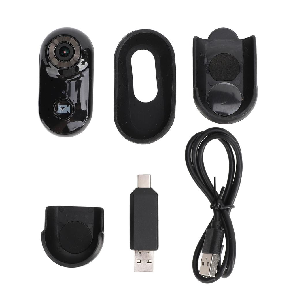 Экшн-камера для питомцев, широкоугольная 90 градусов, 1080P 2МП, Wi-Fi, носимая на теле камера с задней клипсой, корпус с резьбой 1/4 дюйма для улицы