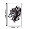 1pc Wolf Head Pattern Removable Temporary Tattoo Stickers For Women Men Body Waist Waterproof Fake Month Arm Tatto Body Art