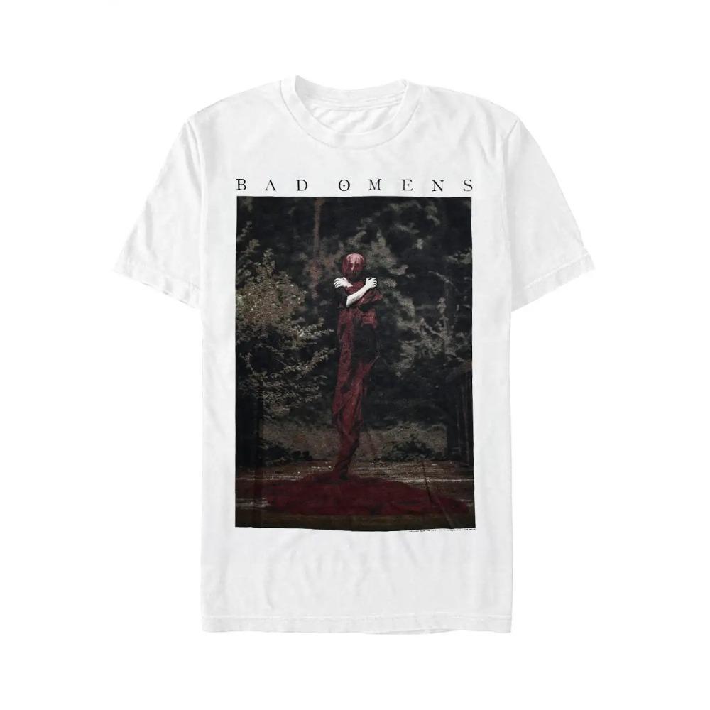 Американский европейский тренд группа мужская женская футболка Bad Omens оверсайз мужская женская унисекс с коротким рукавом Y2k топ футболки мужская одежда