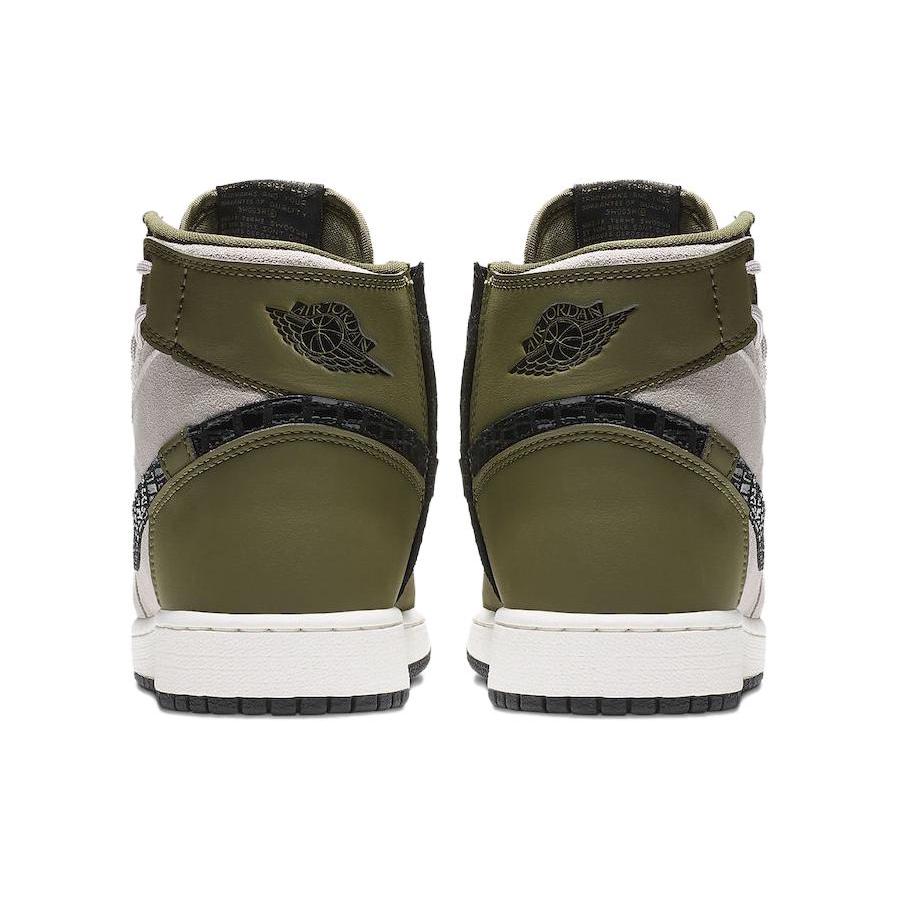 Jordan 1 Rebel XX Оливковый холст Лунная пыль Женский AR5599-300