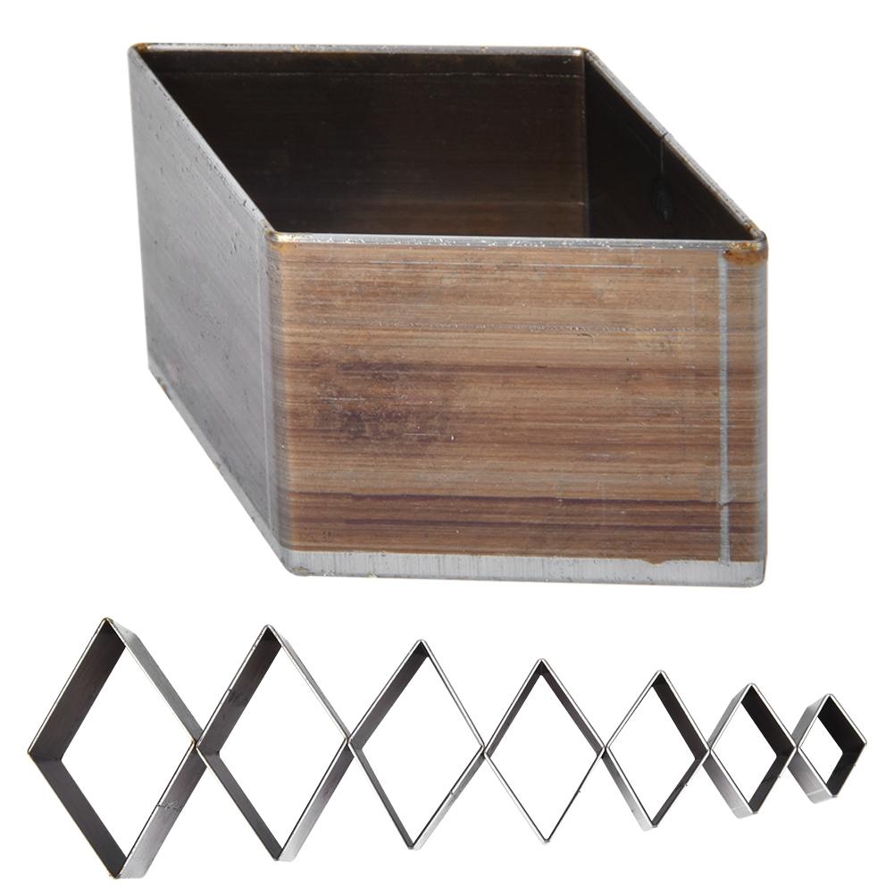 7 шт. 20 50 мм кожаная форма для резки ромбовидной формы штамп для резки кожи кожаные изделия