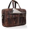 New 14 Inch Full Grain Italian Leather Briefcase for Men, Top Choice Gifts, Handcrafted Laptop Bag