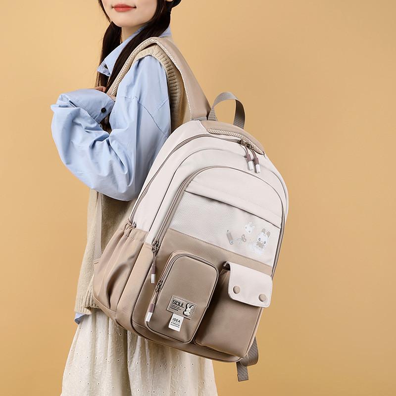 Nylon Material Cute Animal Pattern Printed Lightweight School Backpack For Boys And Girls