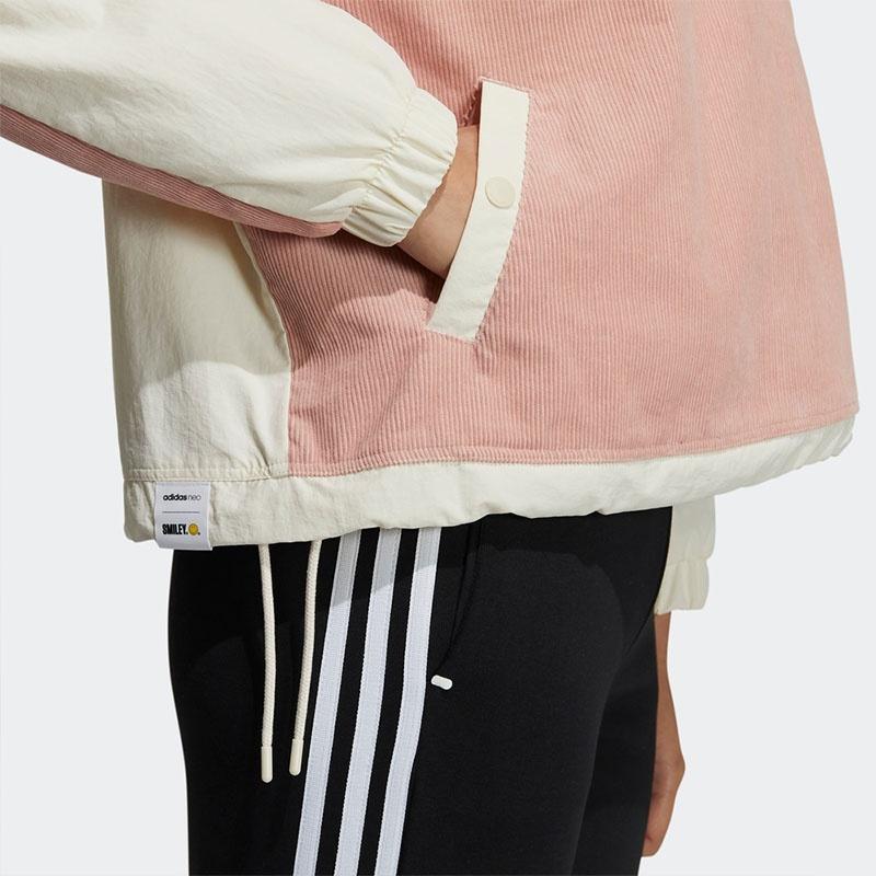 Adidas Neo X SMILEY Jackets Women's Pink Stand Collar Moderate Other H58043