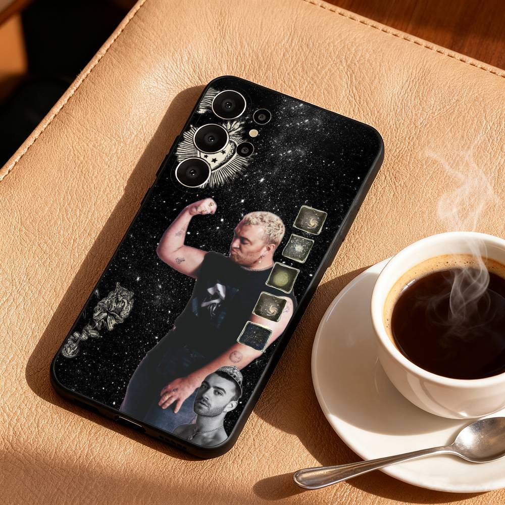 S-Sam S-Smith Gloria Singer Phone Case For Samsung S26,S25,24,23,22,30,21,10,9,Ultra,Plus,Lite,FE Soft Black Case