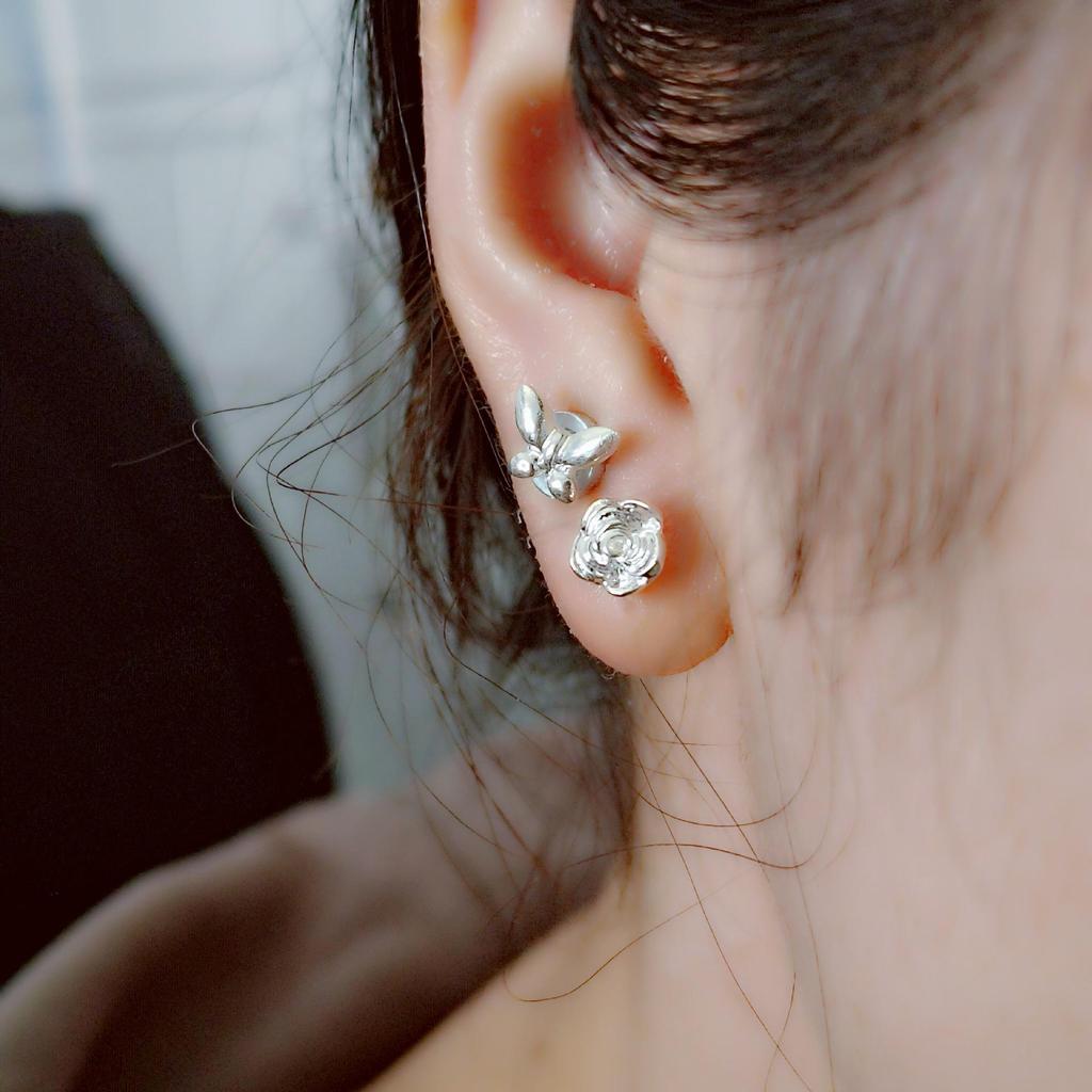 Versatile Geometric Butterfly Flower Earrings - Trendy, Elegant, and Perfect for Daily Wear