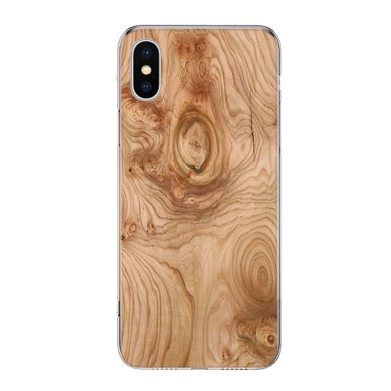 Горячий Узор Древесные Текстуры Чехол для Телефона Для iPhone 11 12 13 Mini 14 15 Plus 16 Pro Max 17 Air 7 8 + SE Искусство Индивидуальные Fundas