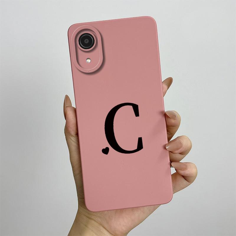 For Samsung A03 Core Case Galaxy A03 Core Cover SM-A032F SM-A032F SM-A032 Luxury Letters Square Phone Case Shockproof Back Cover