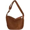 1 Pcs Casual Shoulder Bag Large Capacity Lazy Style Handbag Women Solid Color Corduroy Crossbody Bag Fashion Korean