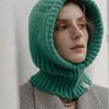 ACCLET Medium Weight Knit Short Balaclava Green