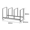 Yamazaki Dish Stand Dish Rack Tower Wide L Black 2965 (Approx. W33 x D16.5 x H20cm)
