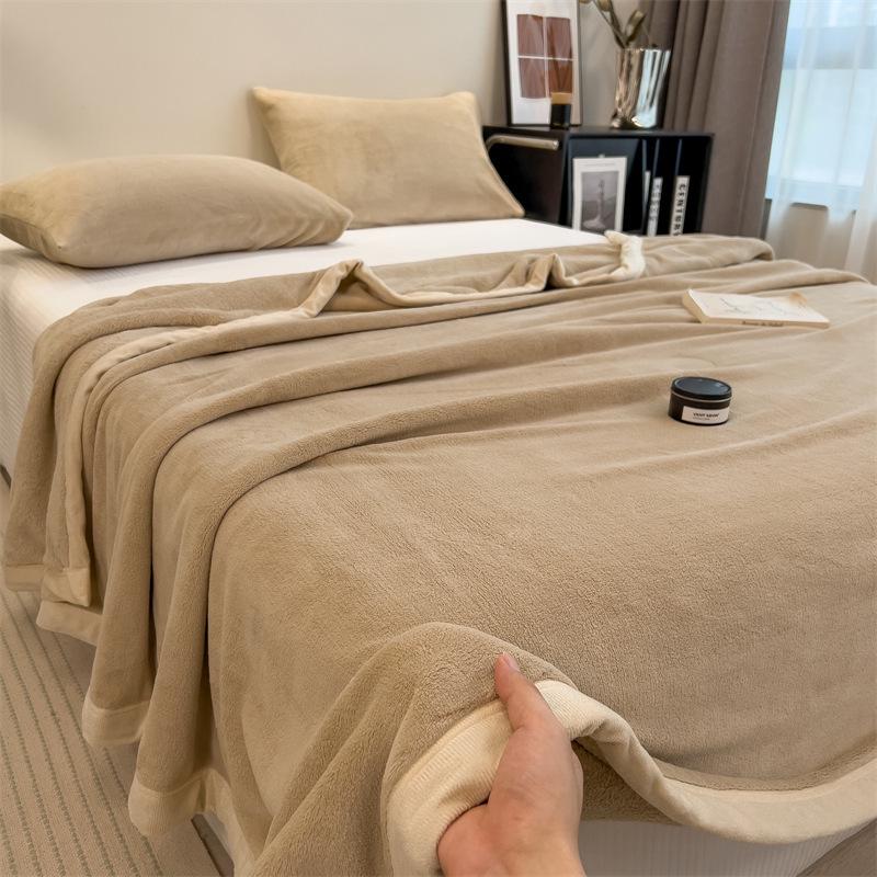 Постельная простыня и пододеяльник из кораллового флиса, фланели и бархата - Односпальный размер