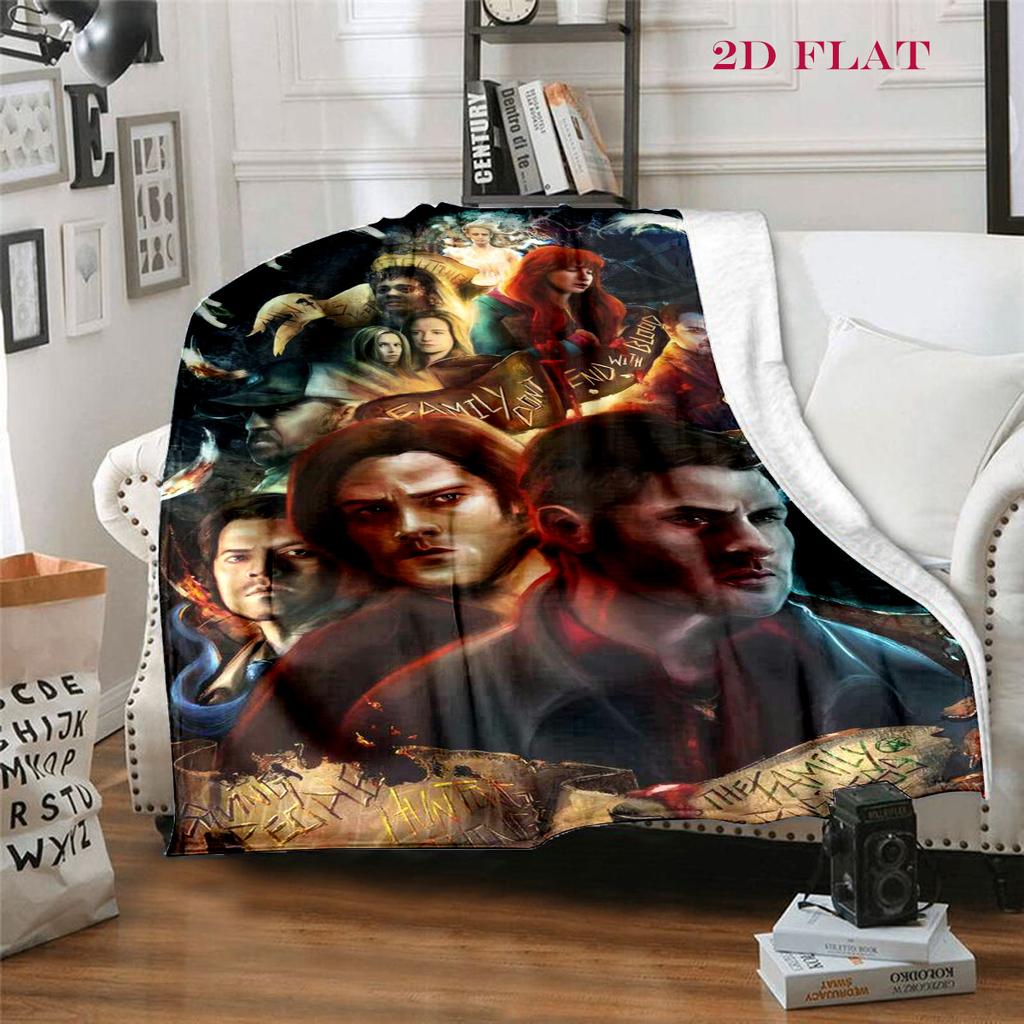 Supernatural Forces blanket Camping trip blanket Digital printing Office rest blanket Air conditioning blanket