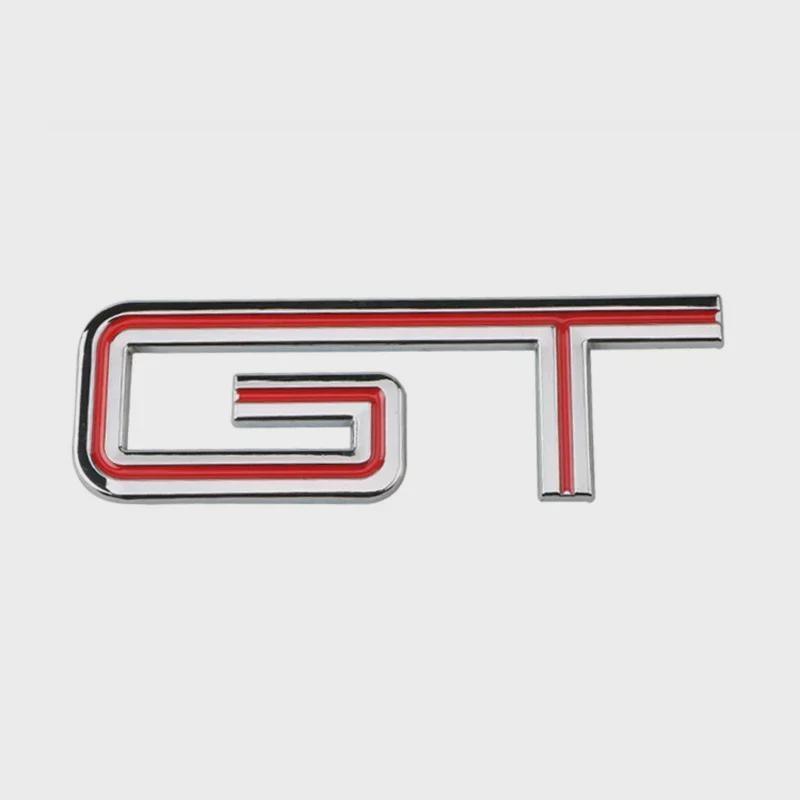 Metal Car Side Emblem Sticker Tail Trunk Badge Decal for GT GT350 GT500 S-helby Fiesta Focus Mondeo Kuga Ranger M-ustang