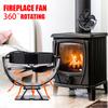 6 Blades Fireplace Fan 360° Rotating Heat Powered Fan Quiet Efficient Heat Distribution for Wood Log Burner Winter Warmer