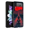 Чехол для телефона Samsung Galaxy Z Flip 3 4 5 6 7 Складной Черный корпус Для Samsung Z Flip4 Flip5 ПК Жесткая крышка Крутой мотоцикл