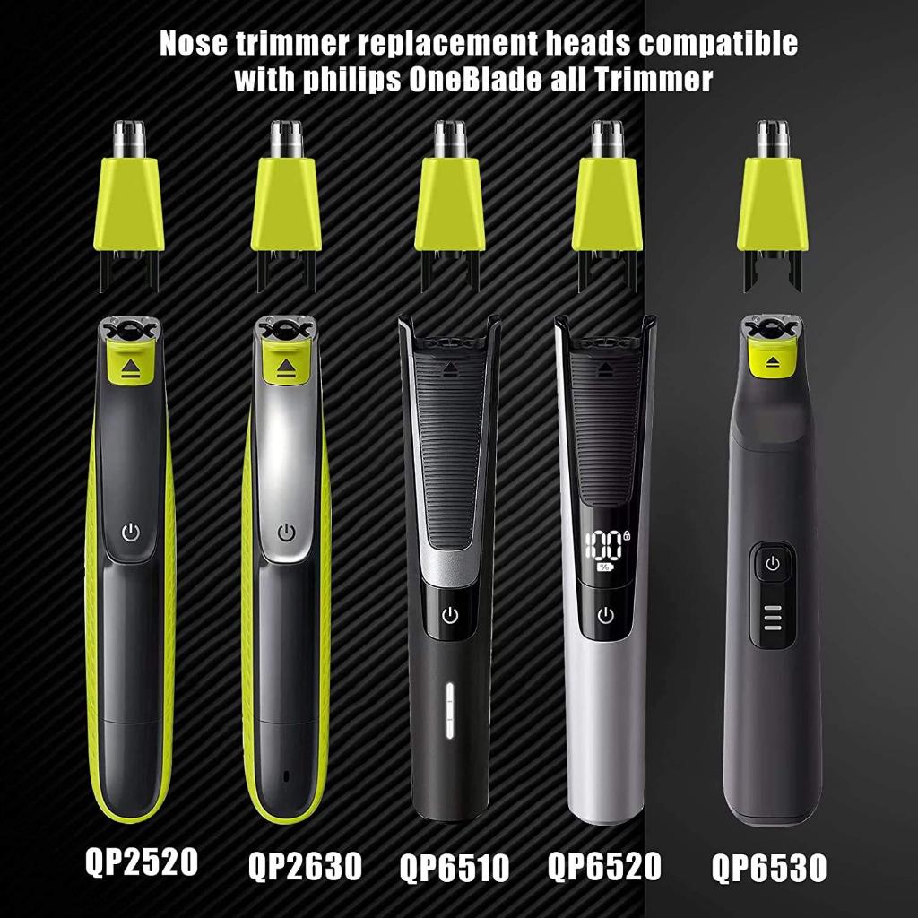 1/2/3/4/5/6/8/10 шт. сменная головка триммера для волос в носу для Philips, совместимая с одним лезвием QP2520 QP2630 QP6520, электрический триммер, лезвие для бритвы