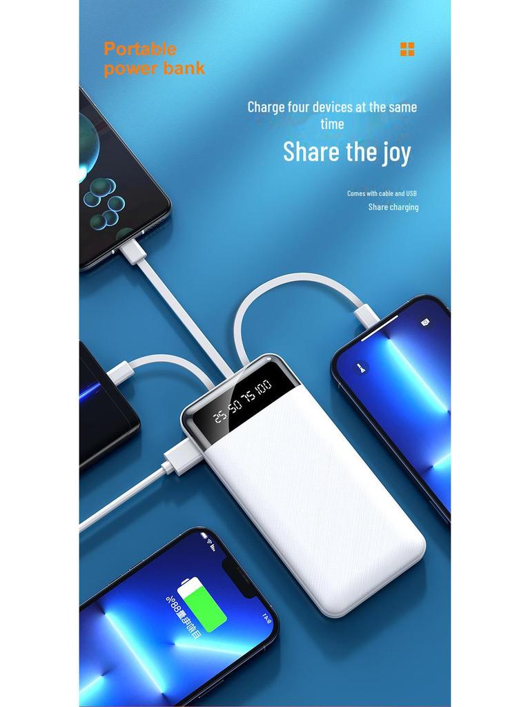 Ультратонкий мини-Power Bank с индивидуальным логотипом и подарочной коробкой для промоакций на мероприятиях