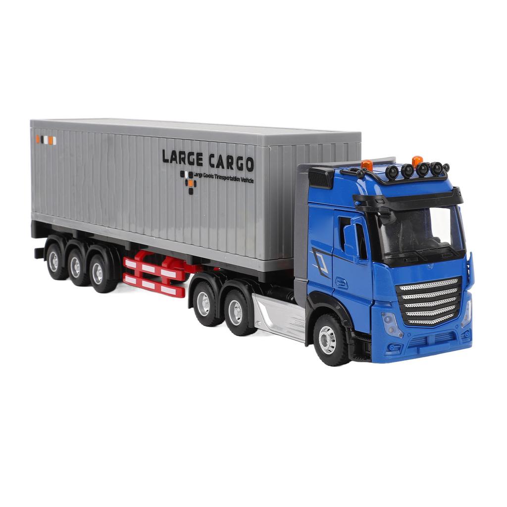 Игрушка RC Semi Truck с открывающимися дверями, контейнеровоз, сплав, музыка, RC Semi Transporter Truck