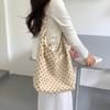 New Casual Polka Dot Bag Women's Cotton Cloth Trend Original Large-capacity Tote Bag Lazy Commuter Shoulder Bag Women