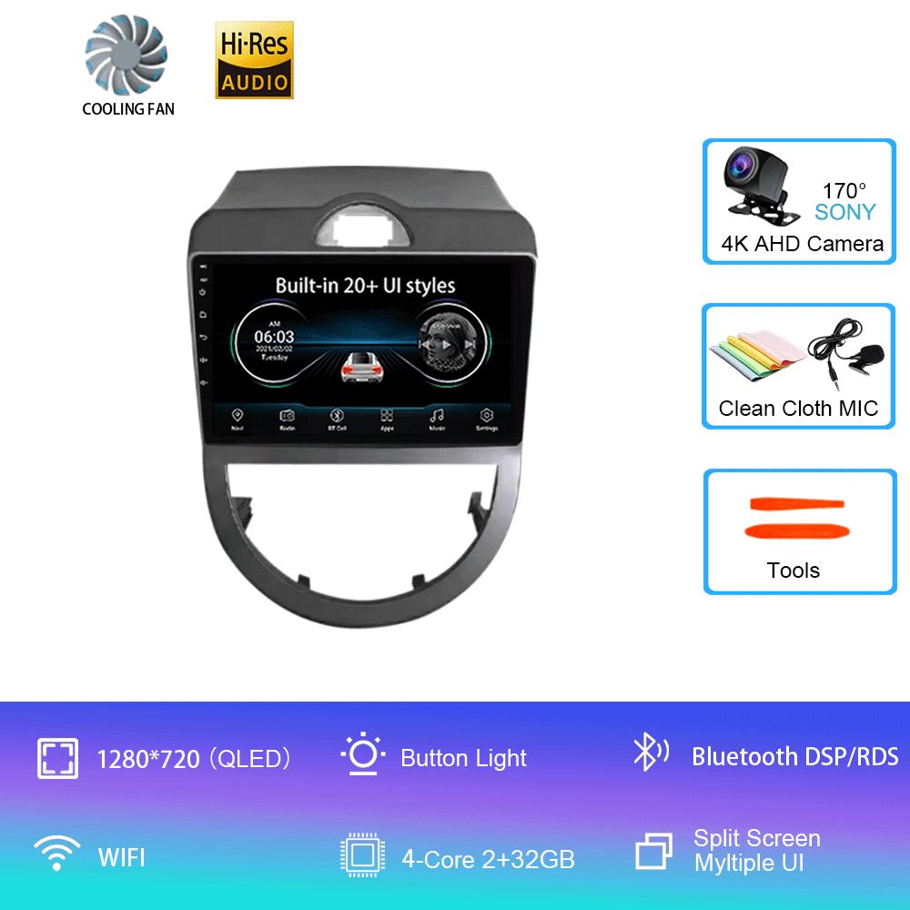 Android 14 For KIA Soul 2009-2013 Built-In Carplay AUTO Car Radio Stereo DSP IPS Multimedia Player GPS Navigation BT WIFI