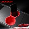 For Tesla Model 3 Y X S Water Cup Holder Center Accessories 2022 Water Proof Car Coasters Water Cup Holder Silicone Skid Proof