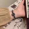 High-end Black Beaded Bracelet Exquisite Chinese Style Resin Stone