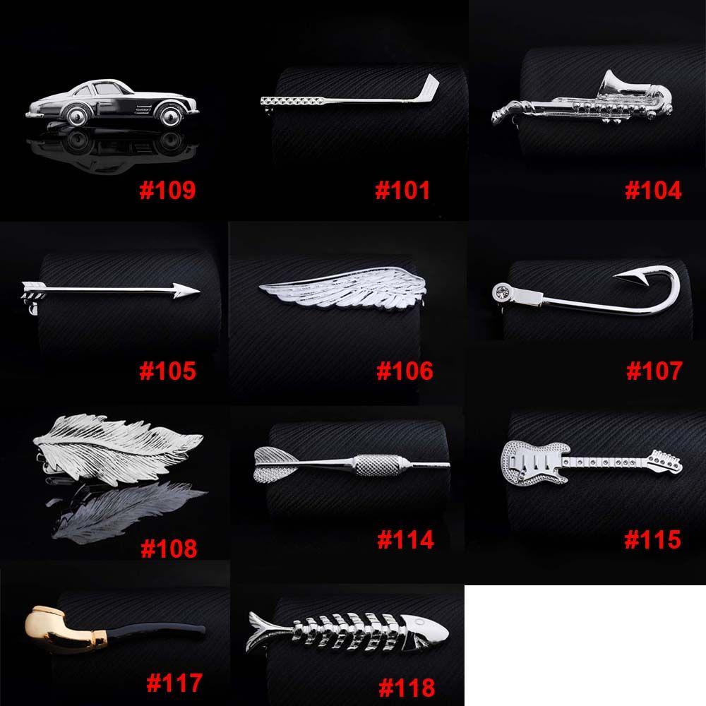 Clasp Charm 1 Piece Wedding Silver Metal Key Shape Jewelry Glasses Shape Tie Clip Necktie Clips Pin
