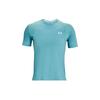 Iso-Chill Logo Spliced Fitness Training Loose Breathable Crew Neck Short Sleeve T-Shirt Men Tops Blue 1361928-476