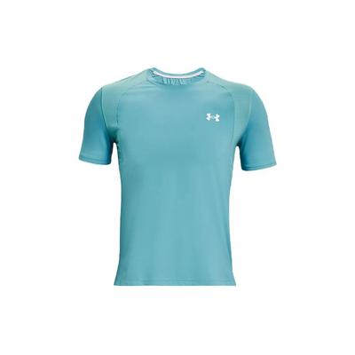 Футболка мужская с коротким рукавом и круглым вырезом Iso-Chill Logo Spliced Fitness Training, свободная, дышащая, синяя 1361928-476