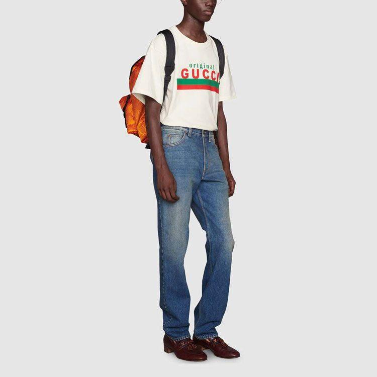 Gucci Мужская футболка SS20 Цвет: Слоновая кость Белый 616036-XJCOQ-9095