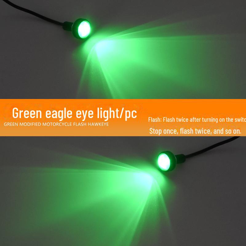 Светодиодный фонарь подсветки номерного знака мотоцикла Eagle Eye 12 В - водонепроницаемый, высокая яркость, дневной ход, стоп-сигнал