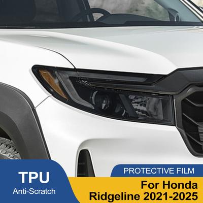 Для Honda Ridgeline 2026-2026 Дымчато-черная Предварительно вырезанная Защитная пленка для фар автомобиля TPU PPF Антицарапающаяся Высокоглянцевая Виниловая пленка